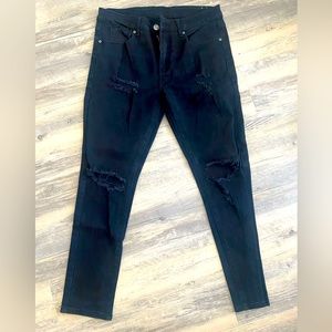 Rue21 Men’s Black Skinny Supreme Flex Pants